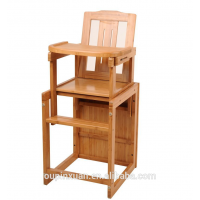 Multifunction bamboo dining chair for BB ,adjustable baby dining chair set